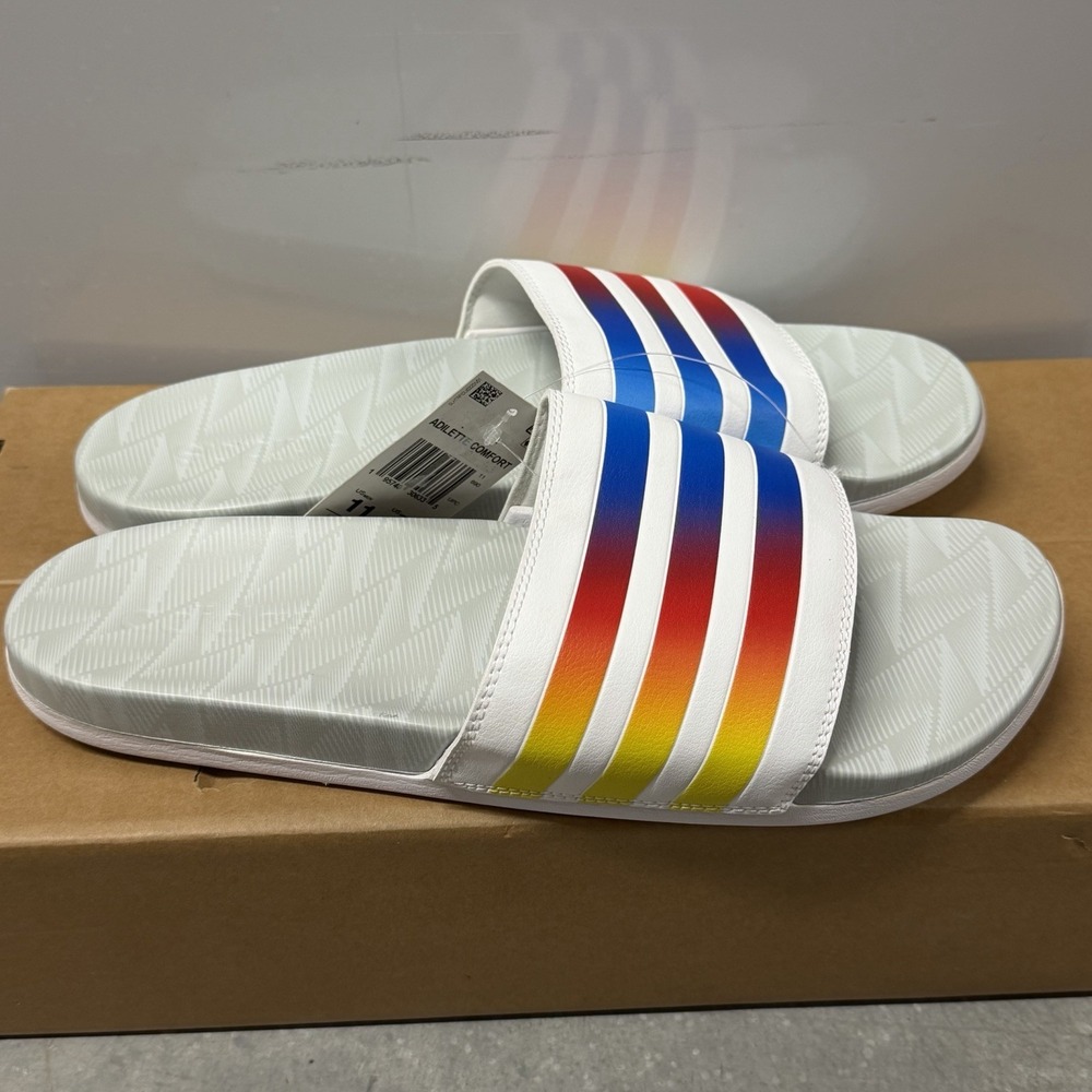 ADIDAS adilette Mens Size 11 Slides Comfort Slip On Flip Flops NEW - Picture 7 of 7